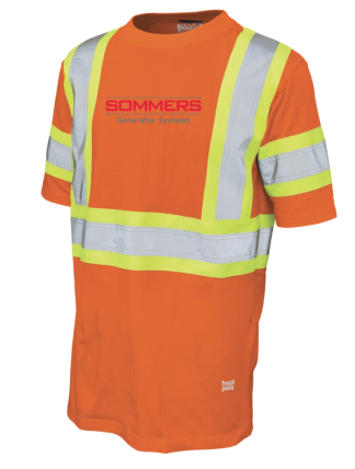 Cotton Jersey Short Sleeve Safety Tee