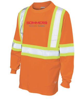 Cotton Jersey Long Sleeve Safety Tee